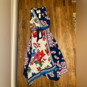 NWT never worn Anthropologie x Maeve botanica floral faux wrap dress, size 2